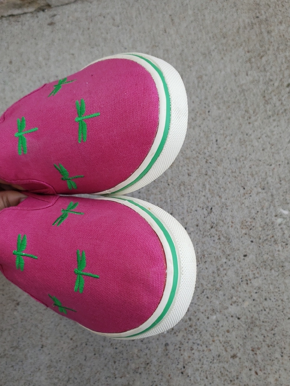 Lauren Ralph Lauren Janis Dragon Fly Embroidered Canvas Loafers Size 8 B Logo - Picture 7 of 15